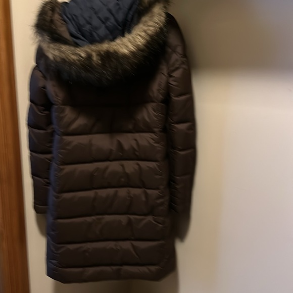 Abercrombie & Fitch Brown Hoodie Puffer Parka  Coat. M - Picture 4 of 7